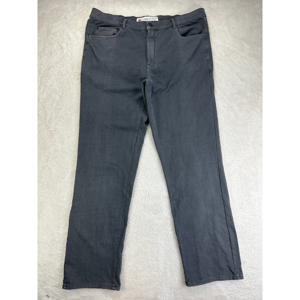 Laguna Straight Leg Jeans Mens 38x30 Black Denim Mid Rise Casual Classic